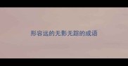 形容远的无影无踪的成语