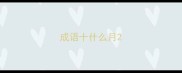 成语十什么月