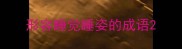 形容睡觉睡姿的成语