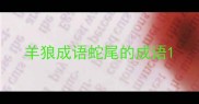 羊狼成语蛇尾的成语