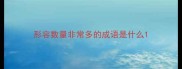 形容数量非常多的成语是什么