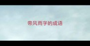 带风雨字的成语