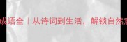 带草和木的50个成语全从诗词到生活解锁自然意象的智慧密码