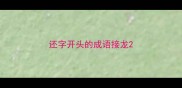 还字开头的成语接龙