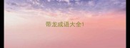 带龙成语大全