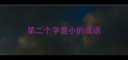 第二个字是小的成语