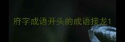 府字成语开头的成语接龙