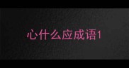 心什么应成语