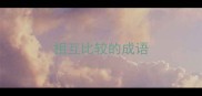 相互比较的成语