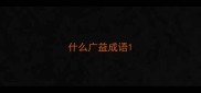 什么广益成语