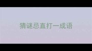 猜谜忌直打一成语