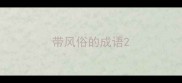 带风俗的成语