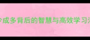 成语接龙技巧大全积少成多背后的智慧与高效学习法附100个练习题目