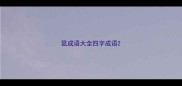 鼠成语大全四字成语