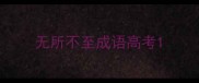 无所不至成语高考