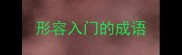形容入门的成语