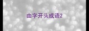 由字开头成语