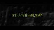 守什么待什么的成语