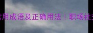 100个自我推荐常用成语及正确用法职场社交必备表达指南
