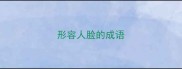 形容人脸的成语