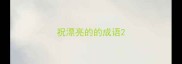 祝漂亮的的成语