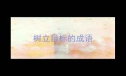 树立目标的成语