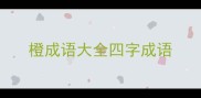 橙成语大全四字成语