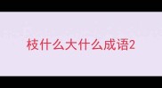 枝什么大什么成语