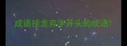 成语接龙弃字开头的成语