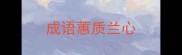 成语蕙质兰心