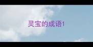 灵宝的成语