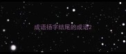 成语扬字结尾的成语