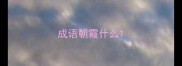 成语朝霞什么