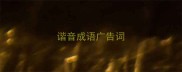 谐音成语广告词