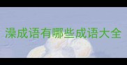 澡成语有哪些成语大全