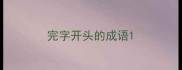 完字开头的成语