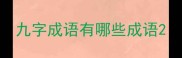 九字成语有哪些成语