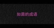 如茵的成语