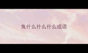 鬼什么什么什么成语
