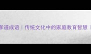 10个必学孝道成语传统文化中的家庭教育智慧附详细解读