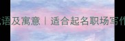 瑕字开头的10个成语及寓意适合起名职场写作附使用场景