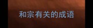 和宗有关的成语