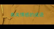 有关情感的成语