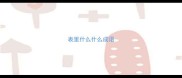 表里什么什么成语
