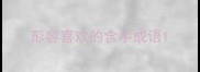 形容喜欢的含手成语