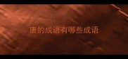 唐的成语有哪些成语