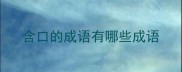 含口的成语有哪些成语