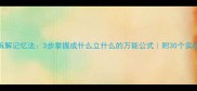 成语拆解记忆法3步掌握成什么立什么的万能公式附30个实战案例