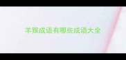 羊猴成语有哪些成语大全