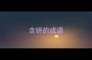 含妍的成语